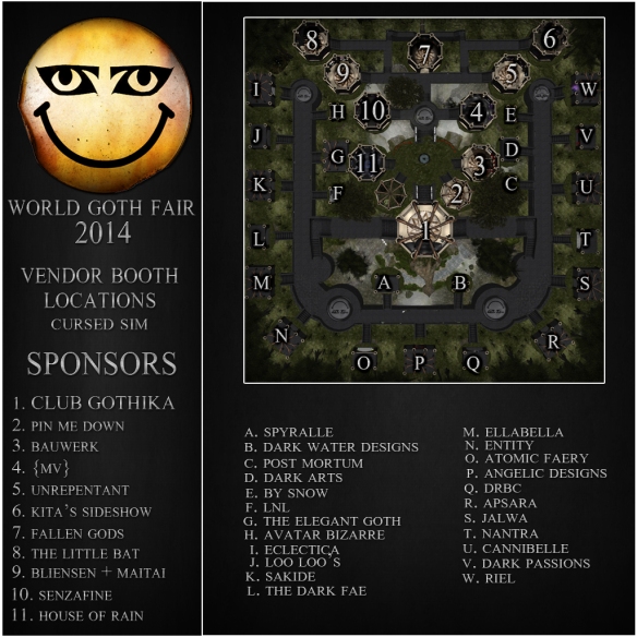 2014 WGF Booth Map Cursed